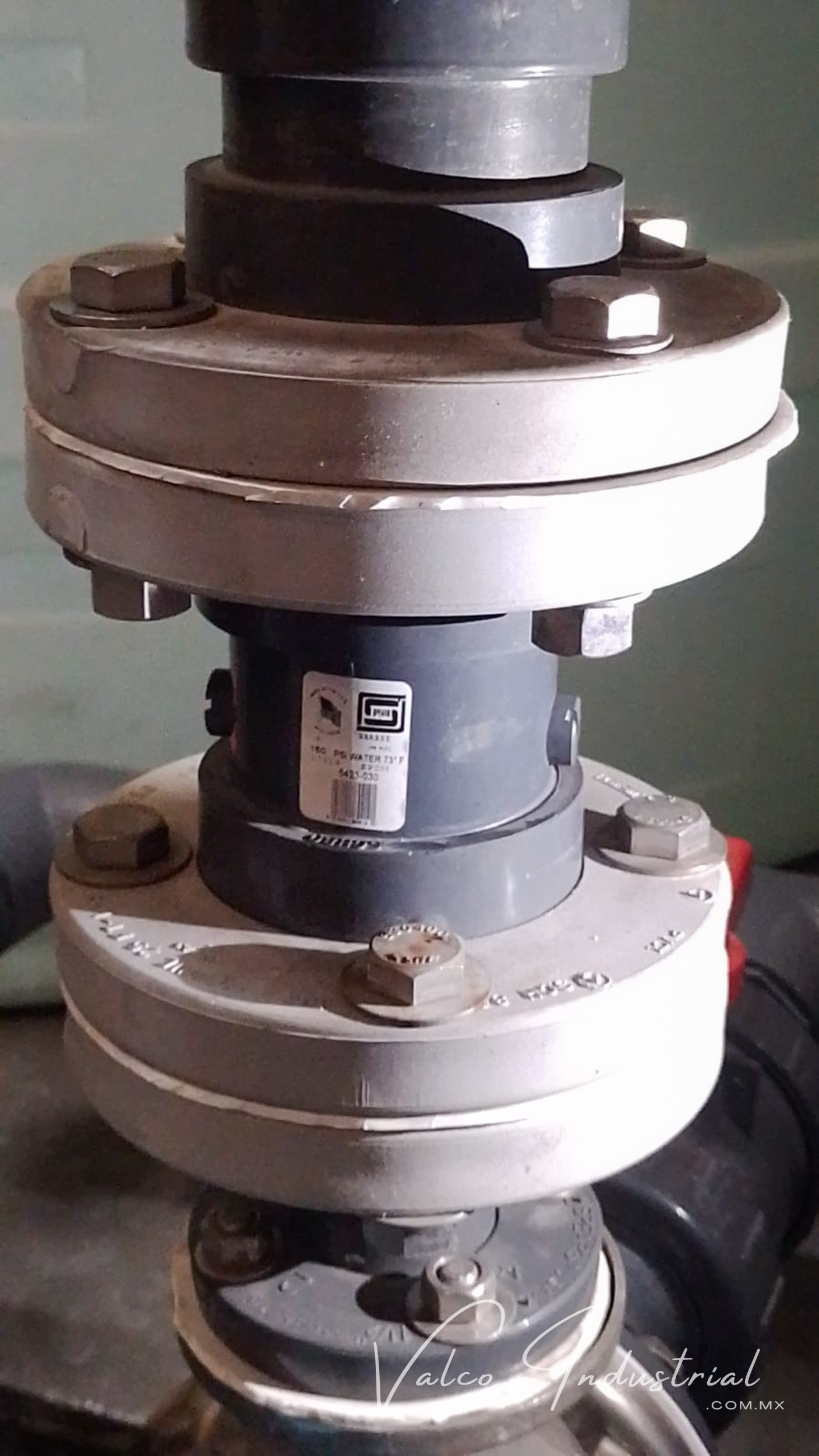 5423-030 PVC BUTTERFLY CHECK VALVE FLANGED EPDM